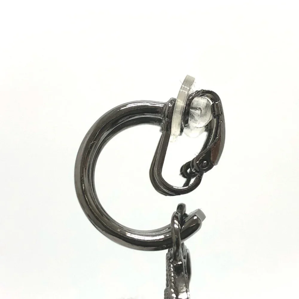 CHANEL Black Earrings